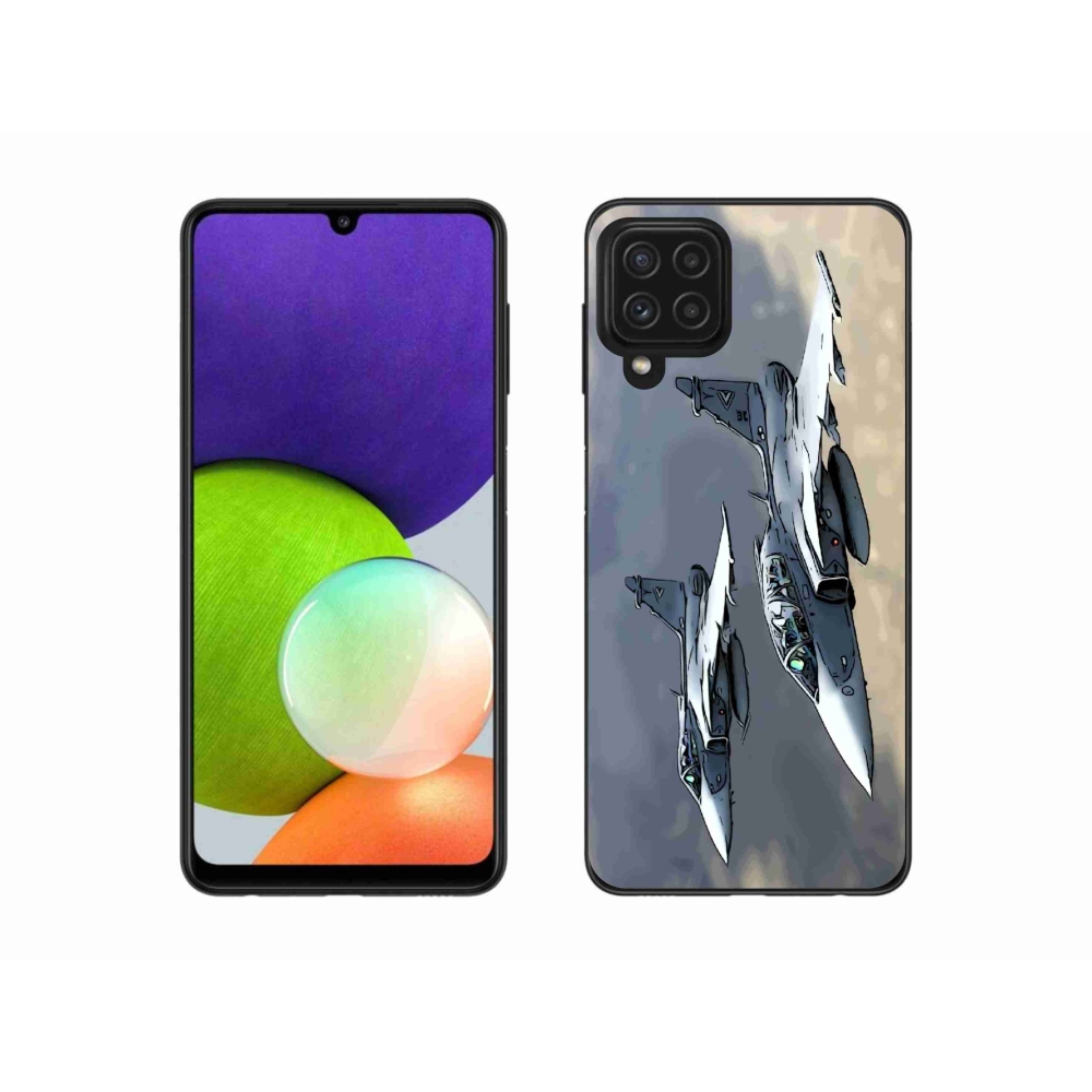 Gél borítás mmCase Samsung Galaxy A22 4G - vadászgépek számára