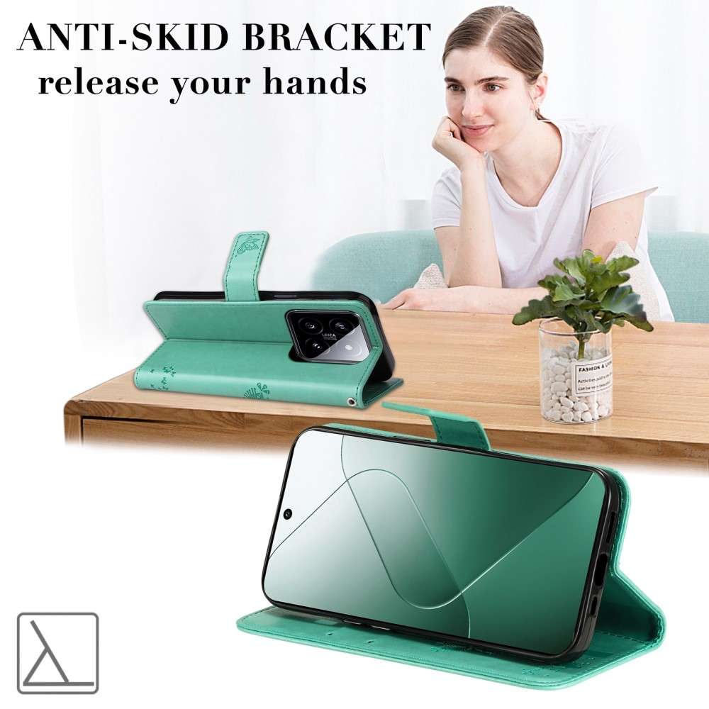 Fák könyve tok Xiaomi 14 - zöld