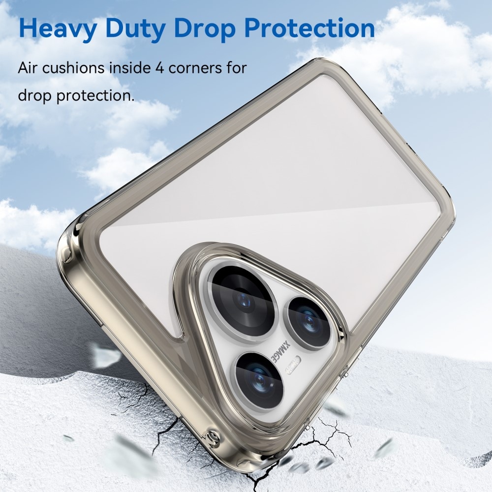 Gél tok fix hátlappal a Huawei Pura 70 készülékhez - szürke