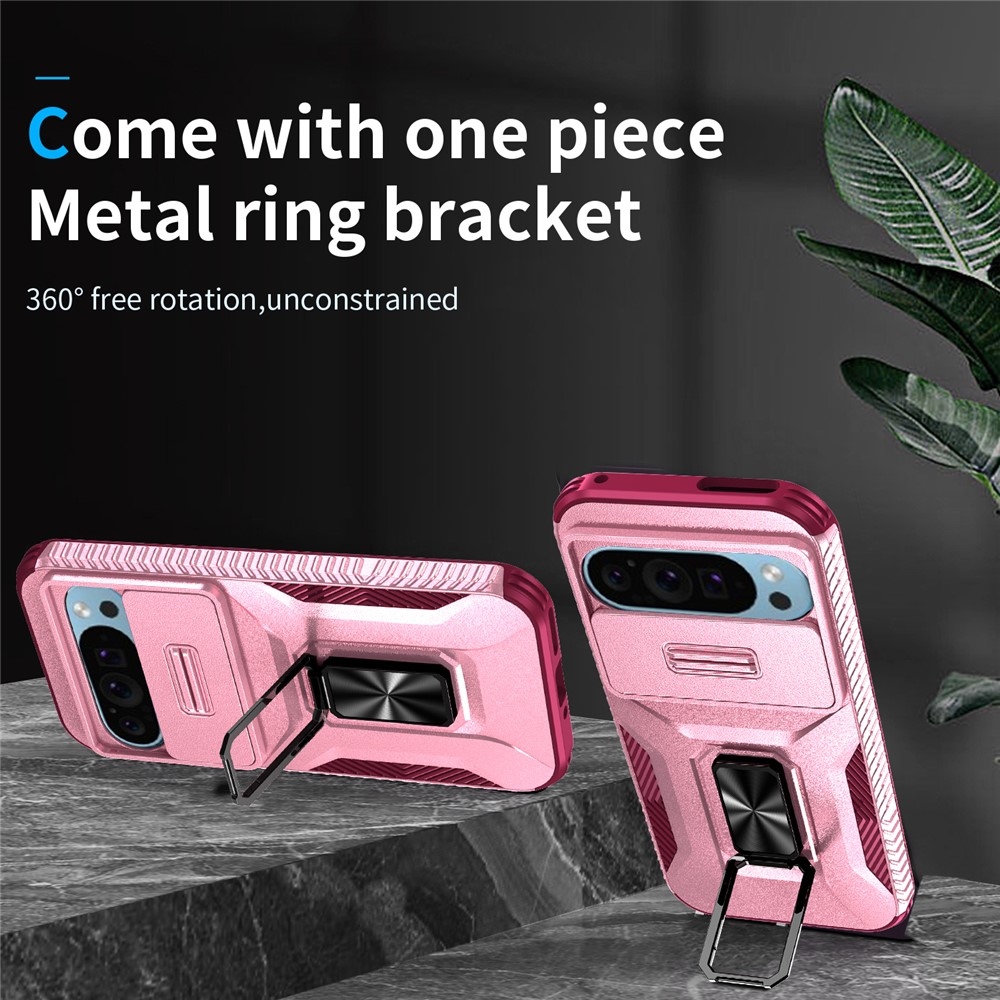 Tartós fedél a Google Pixel 10 Pro/9 Pro/9 Pixel 10 Pro/9-hez - rózsaszín/lila