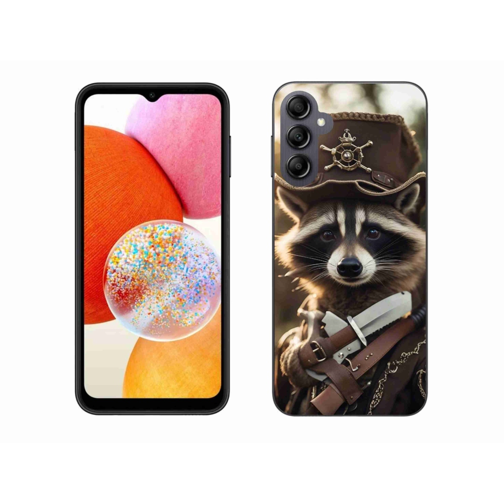 Zselés borítás mmCase Samsung Galaxy A14 4G/5G - mosómedve egyenruhában