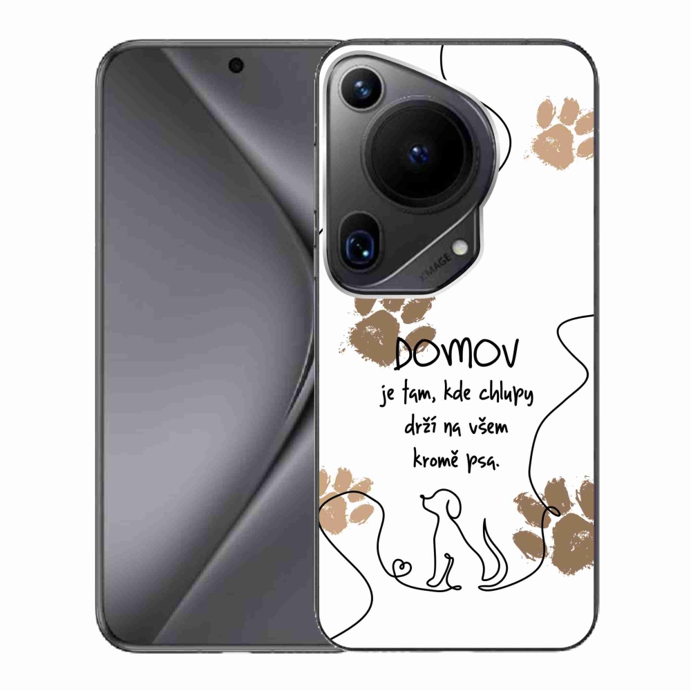Gél borító mmCase a Huawei Pura 70 Ultra készülékhez - kutya motívum fehér háttérrel
