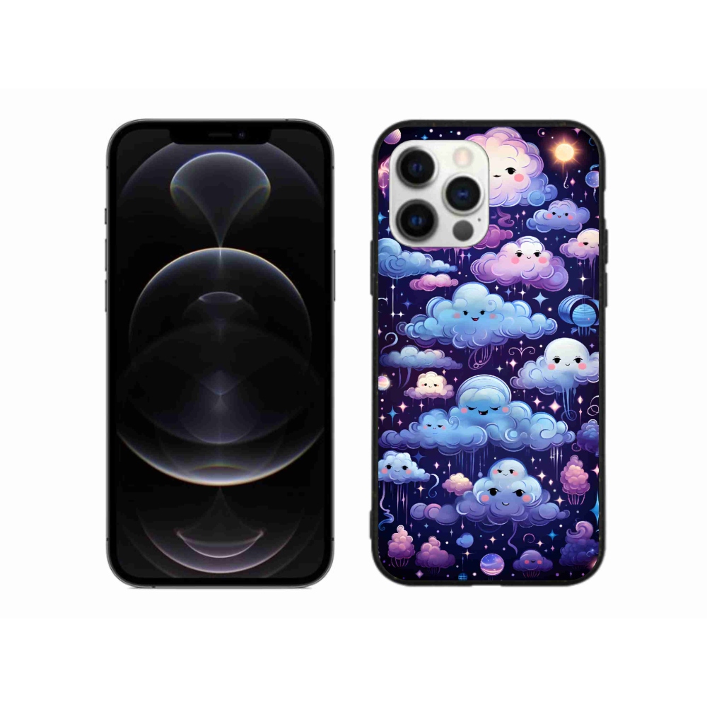 Zselés borítás mmCase iPhone 12 Pro Max készülékhez - felhők