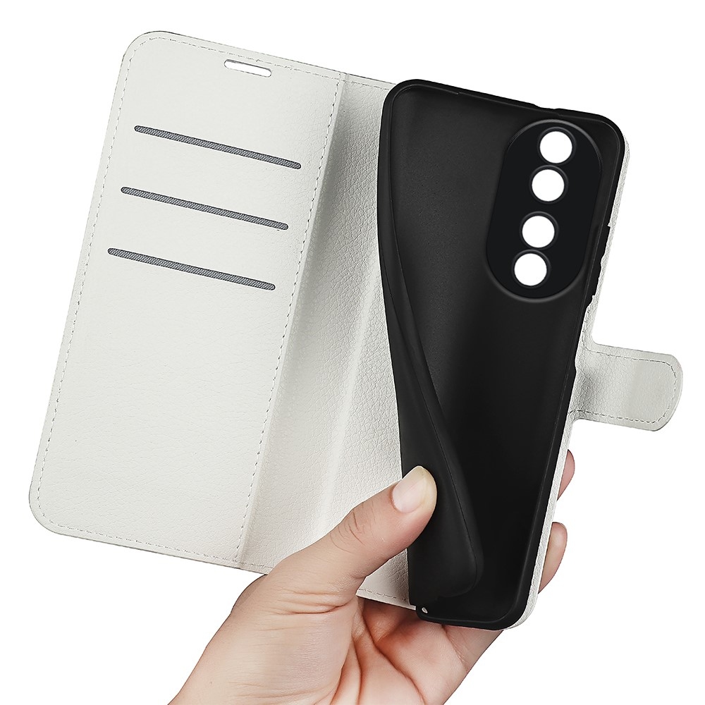 Litchi könyvtáska Honor 90-hez - fehér