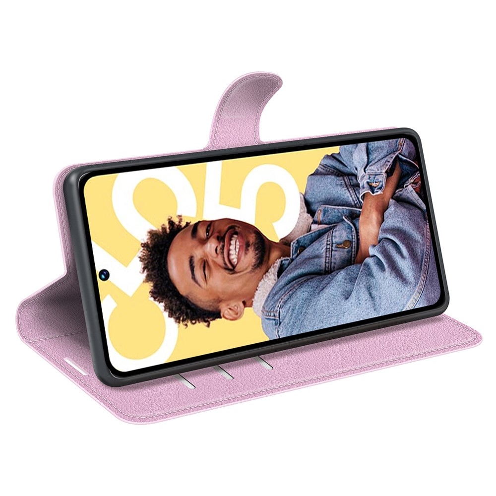 Litchi könyvtáska a Realme C55 készülékhez - rózsaszín