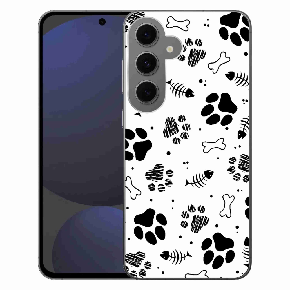 Gél borítás mmCase Samsung Galaxy S24 FE - kutyamancsok 1