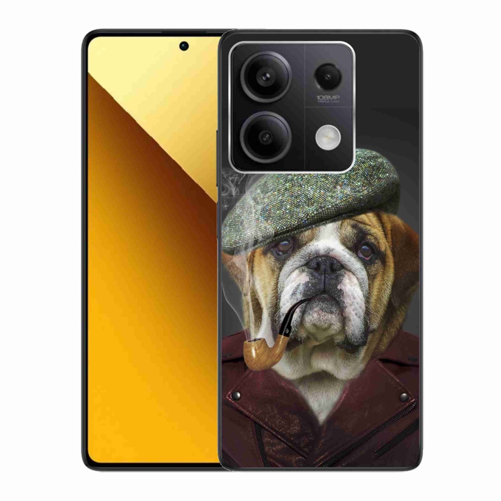 Gél borítás mmCase a Xiaomi Redmi Note 13 5G-hez - kutya csővel