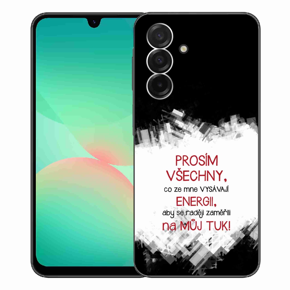 Gél borító mmCase Samsung Galaxy A26 5G - vicces szöveg 1 piros