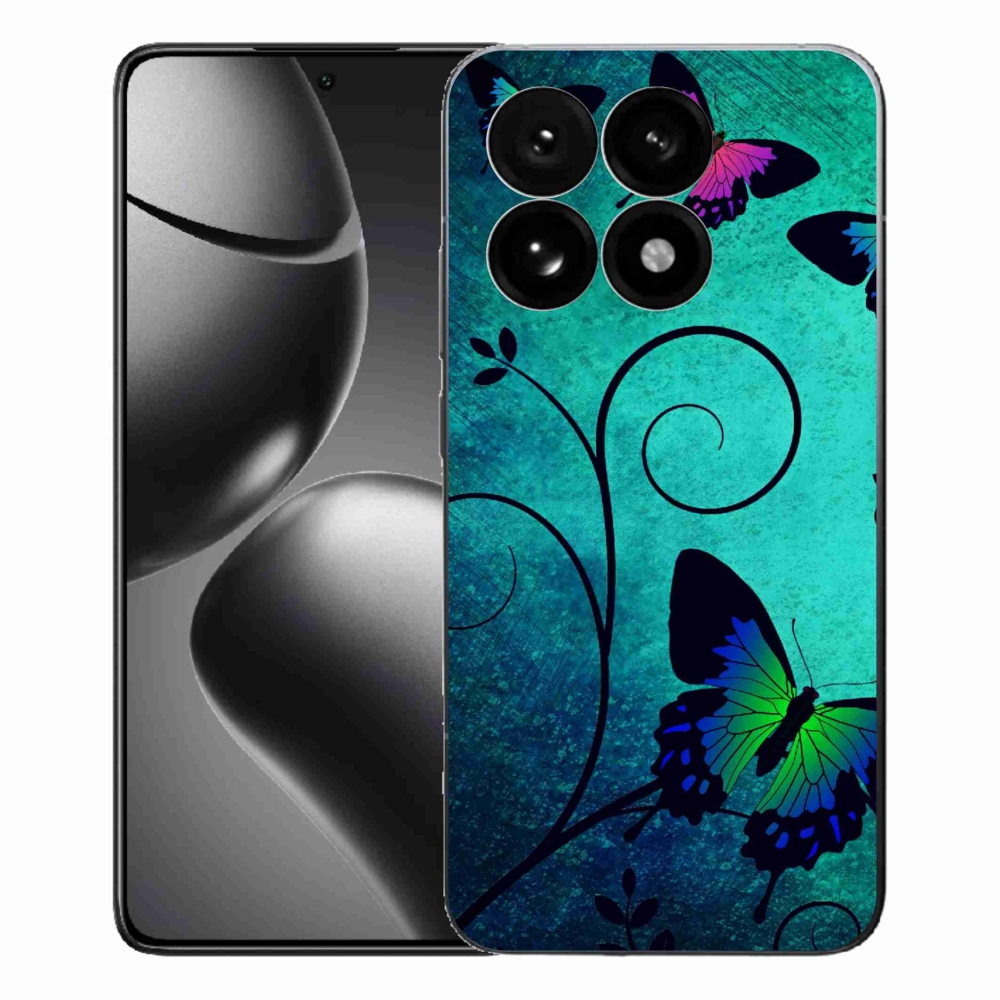 Gél borító mmCase a Xiaomi 15T-hez - színes pillangók