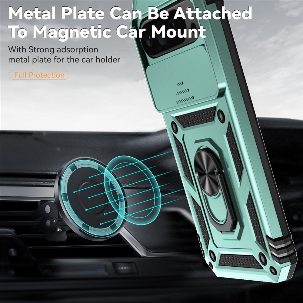 Gyűrűálló borítás a Google Pixel 10 Pro XL/Pixel 9 Pro XL készülékhez - zöld