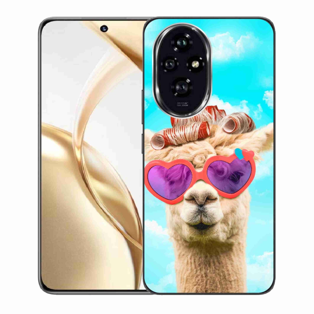 Zselés borítás mmCase a Honor 200 5G készülékhez - szemüveges láma
