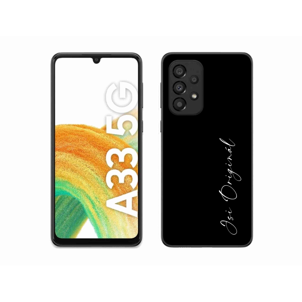 Gél borító mmCase Samsung Galaxy A33 5G - te vagy az eredeti fekete háttér