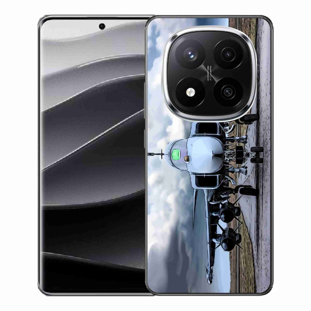 Gél borítás mmCase a Xiaomi Redmi Note 14 Pro+ 5G - katonai repülőgéphez