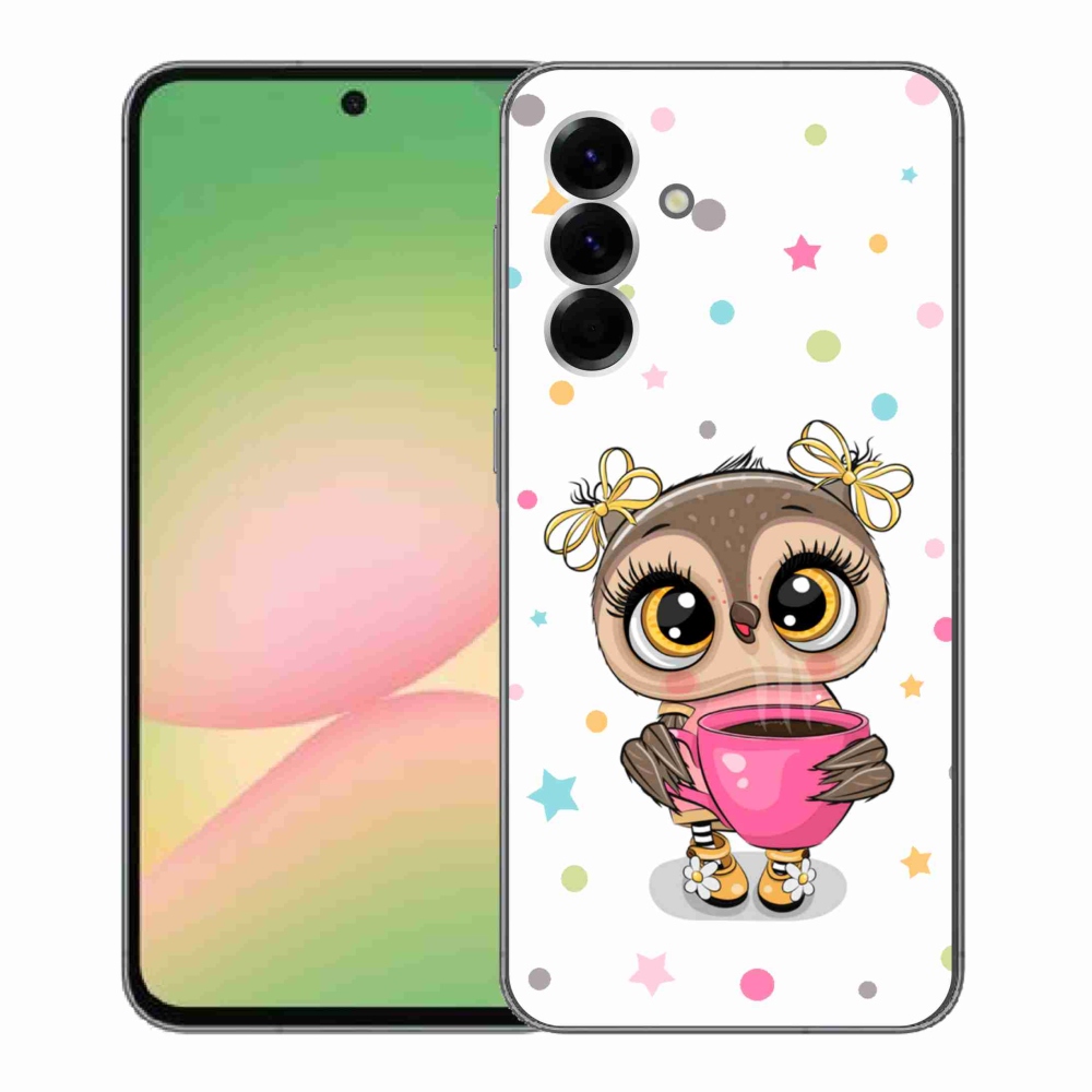 Gél borítás mmCase Samsung Galaxy A56 5G - rajzfilm bagolyhoz