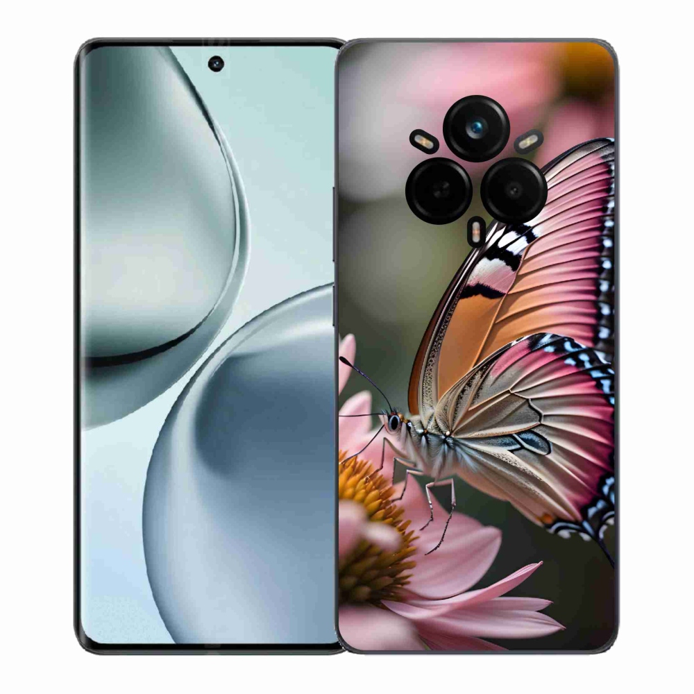 Gél borítás mmCase a Realme 14 Pro+ 5G készülékhez - színes pillangó