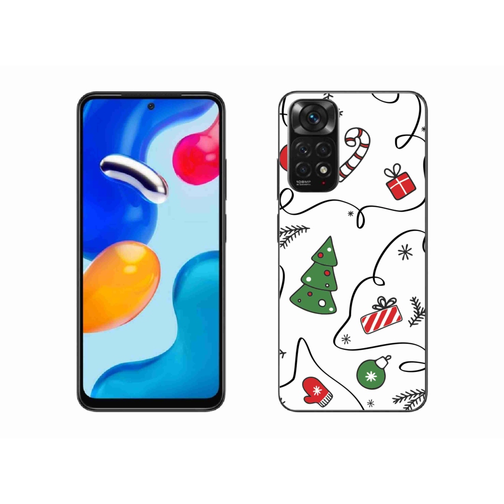 Gél borító mmCase a Xiaomi Redmi Note 11 4G-hez - karácsonyi motívumok