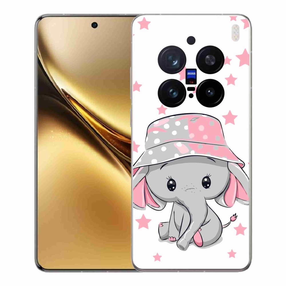 Zselés borítás mmCase Vivo X200 Pro 5G - rózsaszín elefánthoz