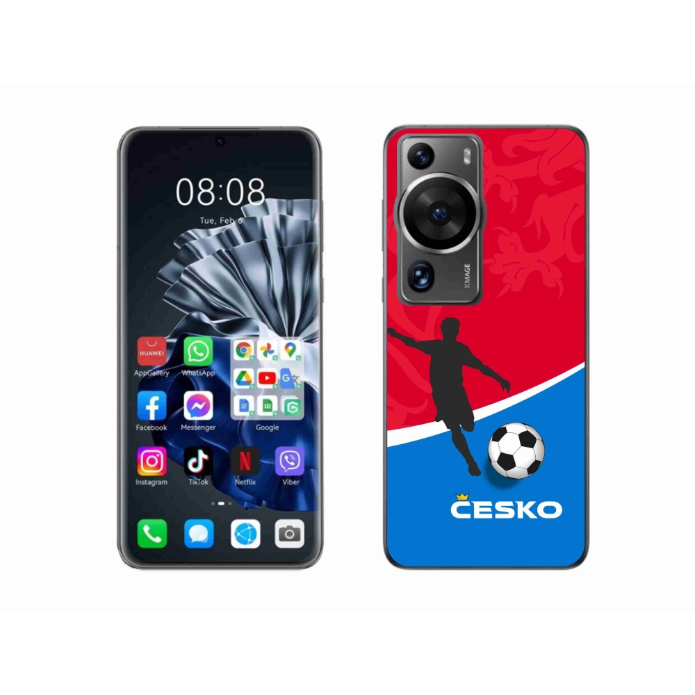 Gél borítás mmCase a Huawei P60 Pro számára - futball Csehország
