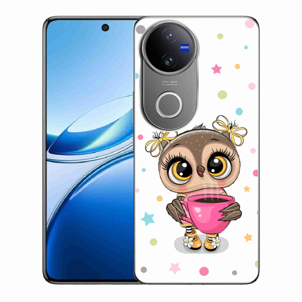 Zselés borítás mmCase a Vivo V50 5G készülékhez - rajzfilm bagoly