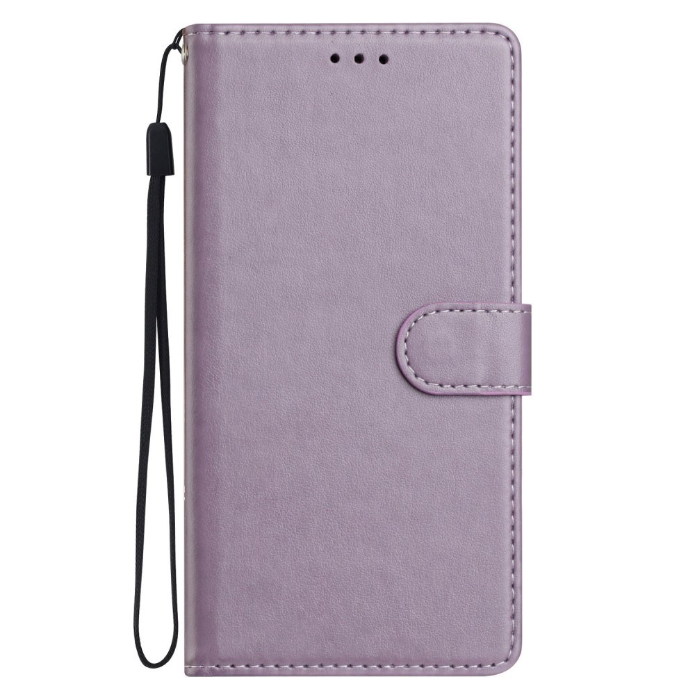 Vérrögök könyv tok Samsung Galaxy S25 Edge készülékhez - lila