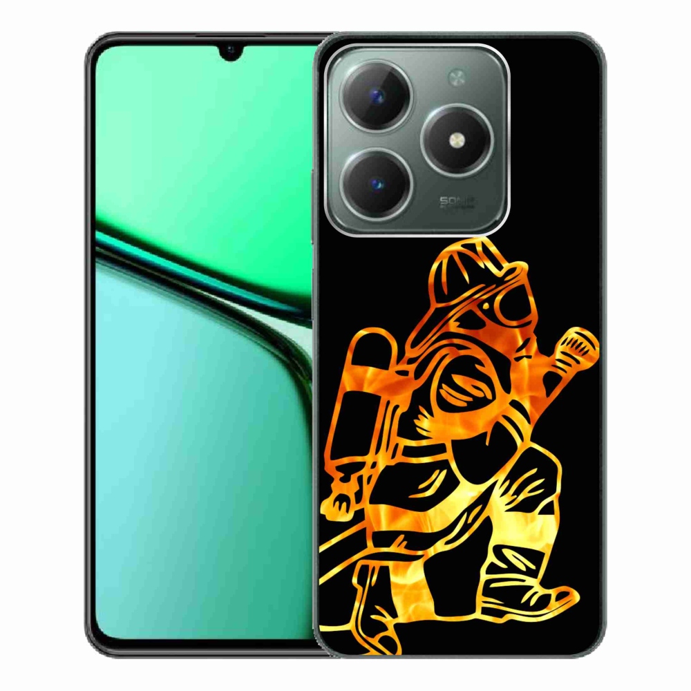 Gél borítás mmCase a Realme C61 készülékhez - tűzoltó 1