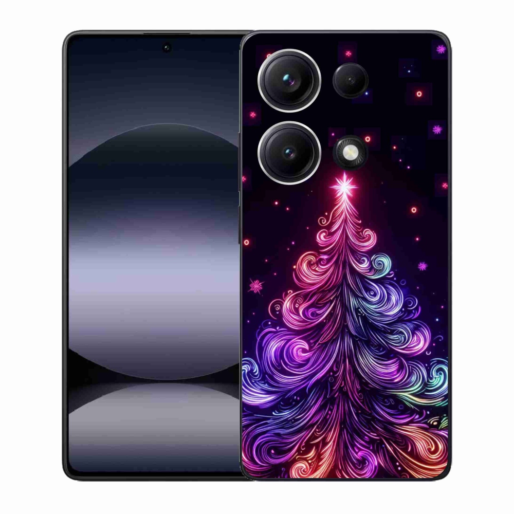 Gél borítás mmCase a Xiaomi Redmi Note 14S-hez - neon karácsonyfa 1
