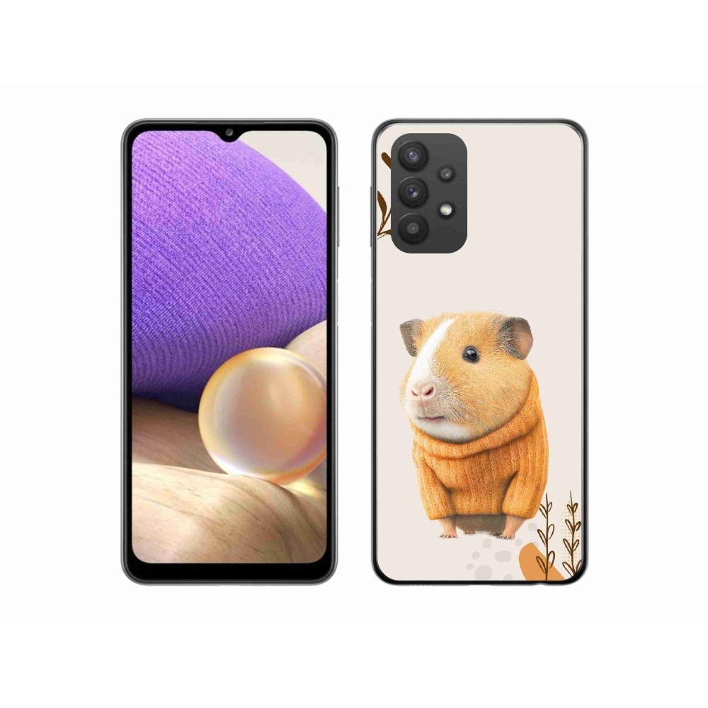 Gél borítás mmCase Samsung Galaxy A32 5G - tengerimalac pulóverben