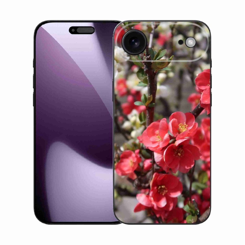 Gél borítás mmCase iPhone 17 Air készülékhez - piros virágok