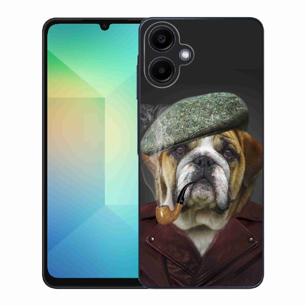 Gél borítás mmCase Samsung Galaxy A06 4G - kutya csővel