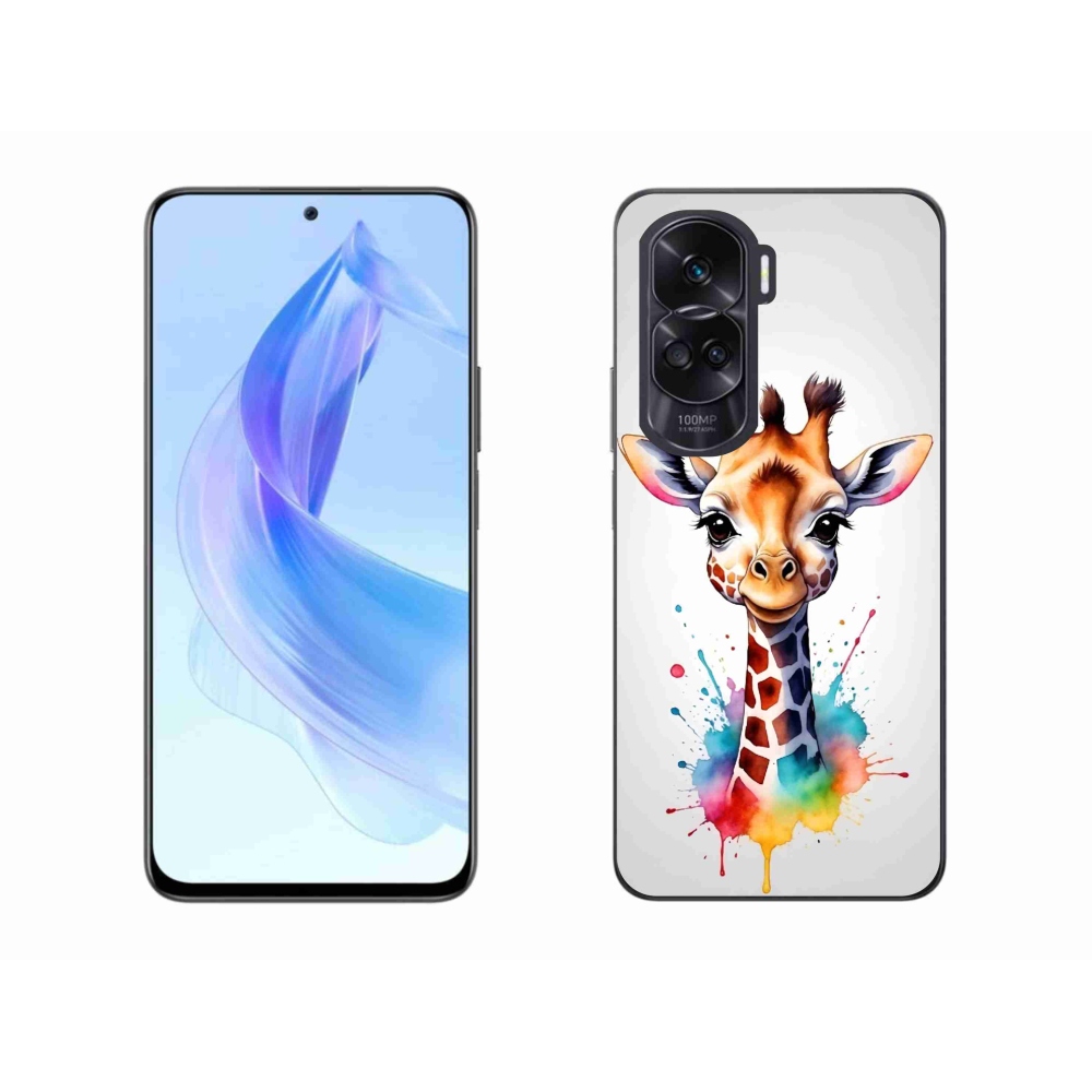 Zselés borítás mmCase a Honor 90 Lite készülékhez - zsiráf 1