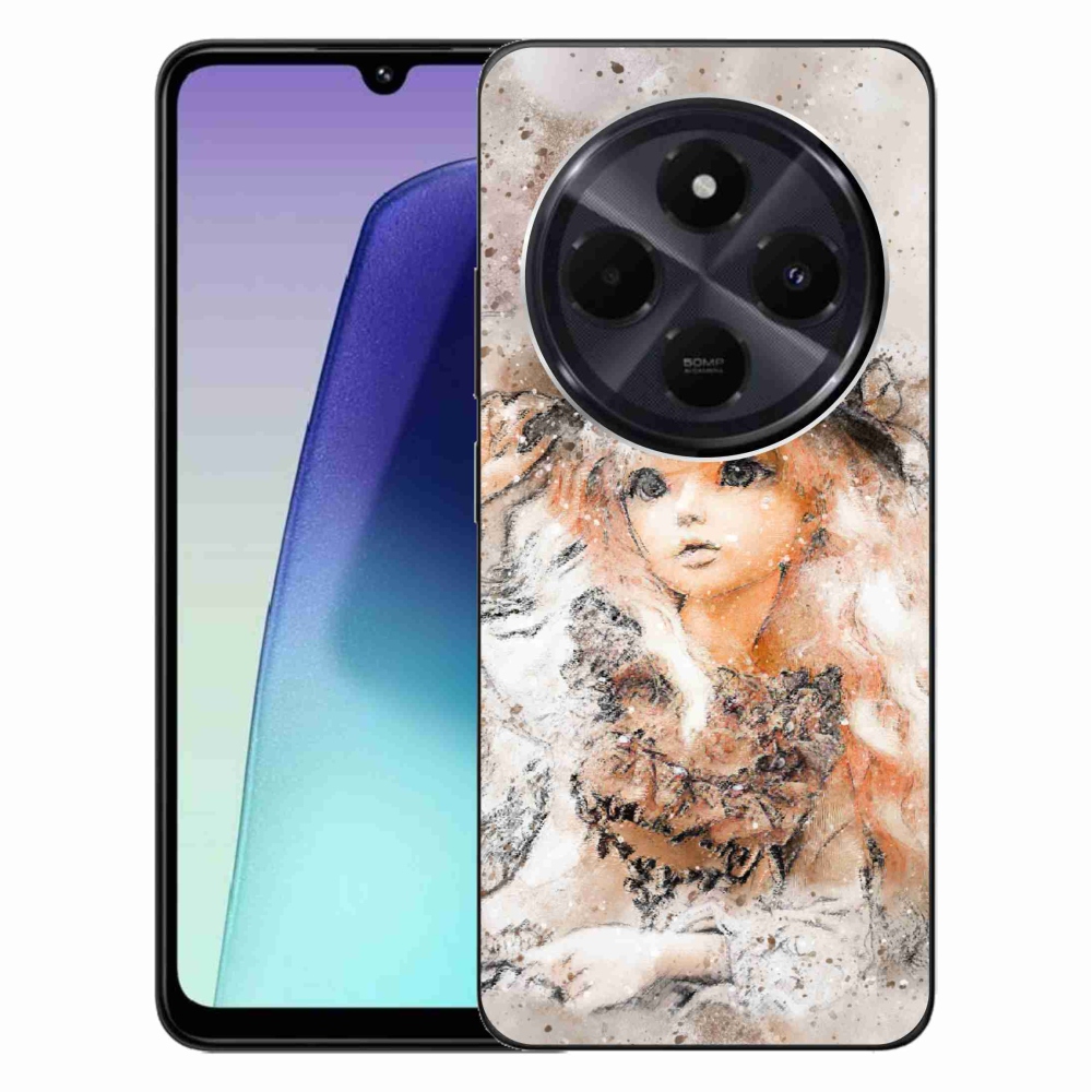 Gél borítás mmCase a Xiaomi Redmi 14C/Poco C75-hez - lány kalapban