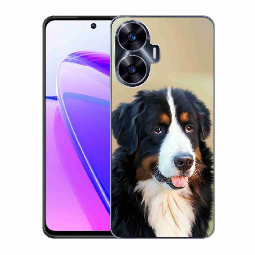 Gélhüvely mmCase a Realme C55 készülékhez - Berni hegyi kutya