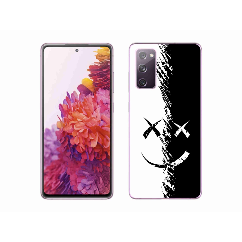 Zselés borítás mmCase Samsung Galaxy S20 FE készülékhez - fekete-fehér smiley
