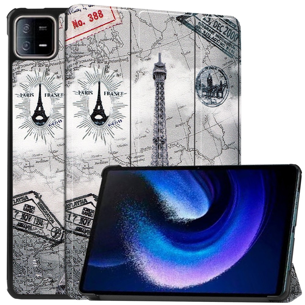 Nyomtatás intelligens záró tok Xiaomi Pad 6 - Eiffel-toronyhoz