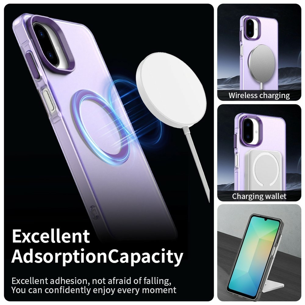 Candy zselés tok MagSafe Samsung Galaxy A07 4G - lila