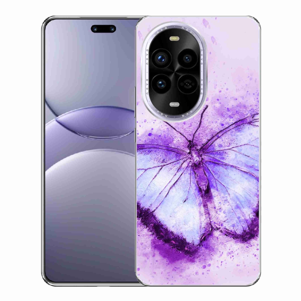 Gél borítás mmCase a Huawei Nova 13 Pro 5G-n - lila pillangó