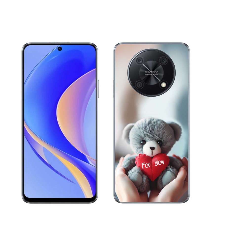 Gél borítás mmCase a Huawei Nova Y90-hez - mackó a szerelmesek számára