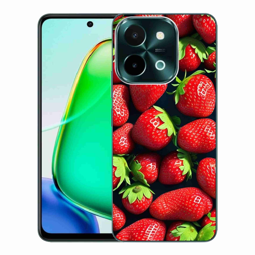 Zselés borító mmCase a Vivo Y28-hoz - eper