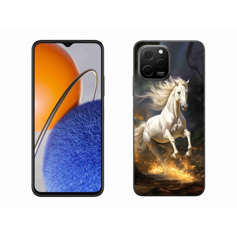 Gél borítás mmCase a Huawei Nova Y61 készülékhez - fehér ló 2