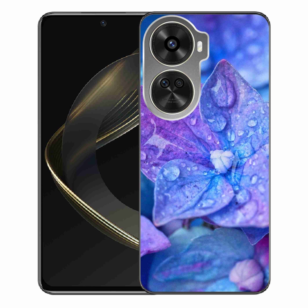Gél borítás mmCase a Huawei Nova 12 SE-hez - lila virág