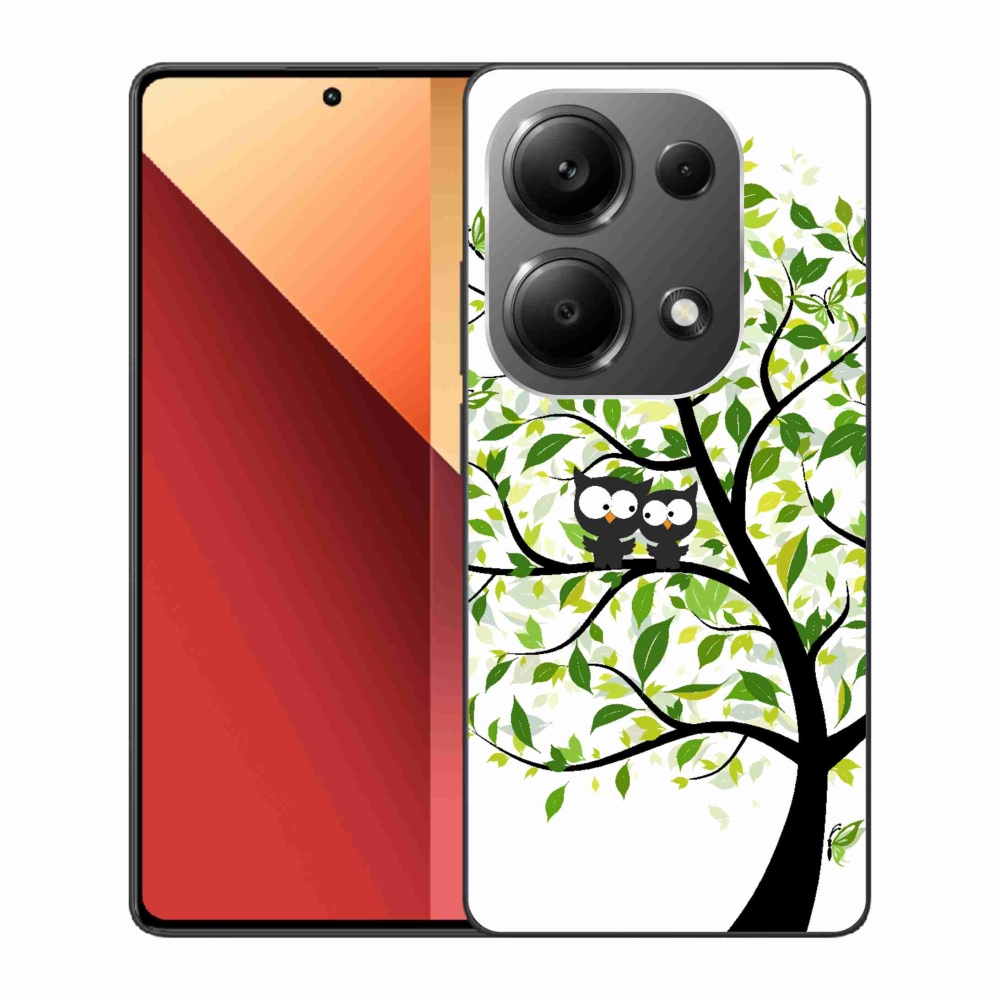 Gél borítás mmCase a Xiaomi Redmi Note 13 Pro 4G/Poco M6 Pro számára - baglyok a fán