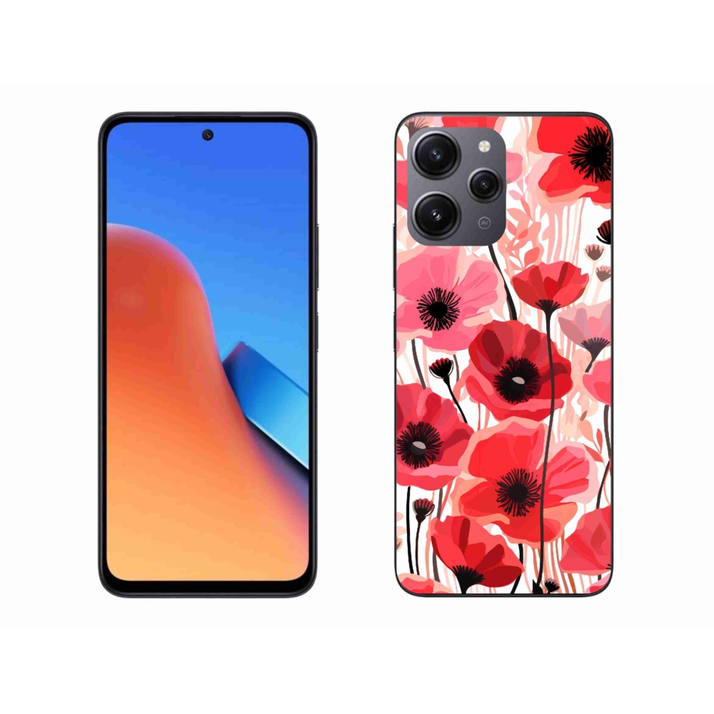 Gél borítás mmCase a Xiaomi Redmi 12-hez - mákos 1