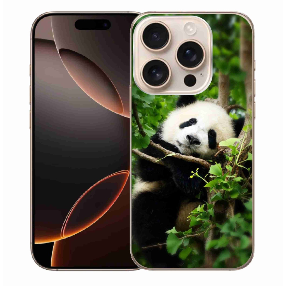 Zselés borítás mmCase iPhone 16 Pro Max készülékhez - panda