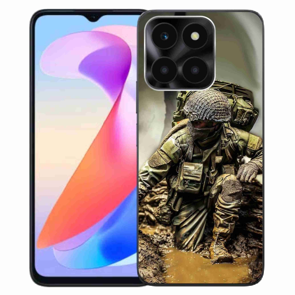 Zselés borítás mmCase a Honor X6a számára - katona