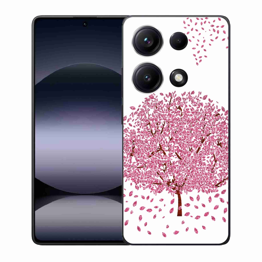 Gél borító mmCase a Xiaomi Redmi Note 14S-hez - rajzfilmfa levelekkel