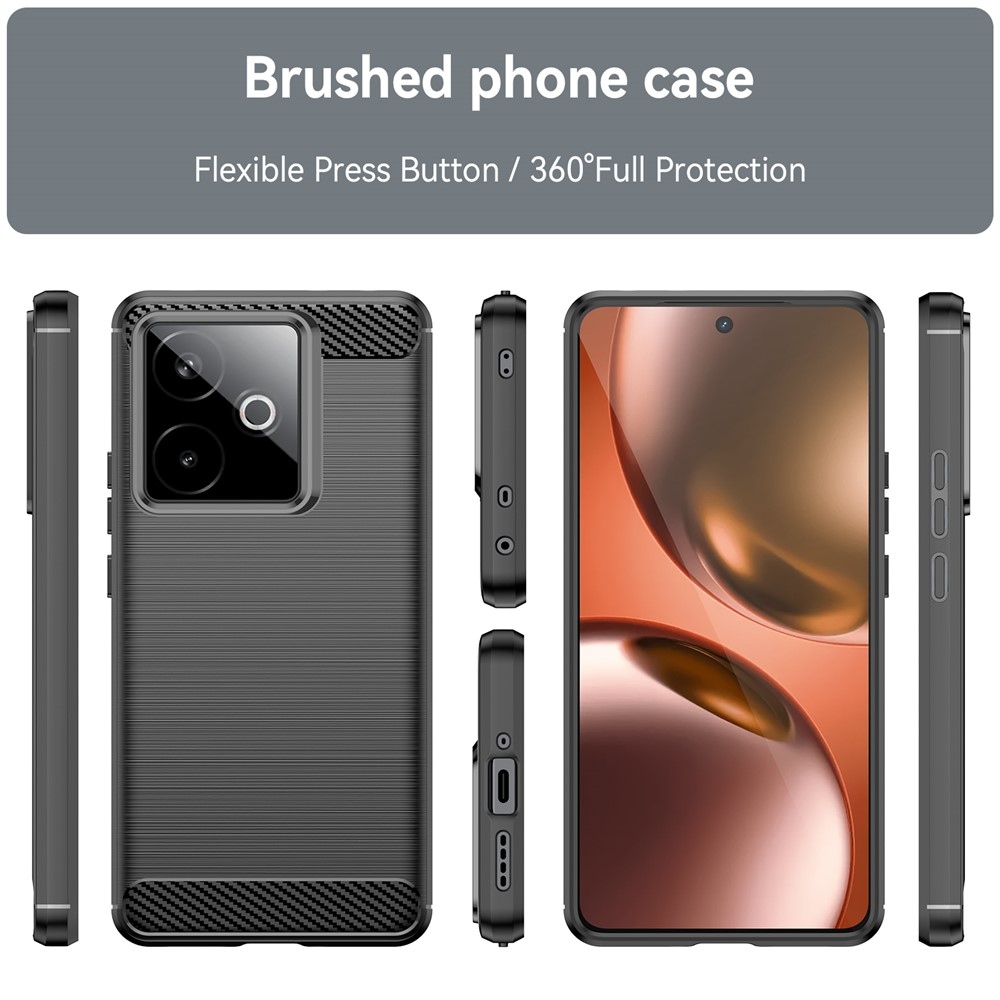 Szénálló zselés tok a Realme GT 7 5G/GT 7T 5G készülékhez - fekete