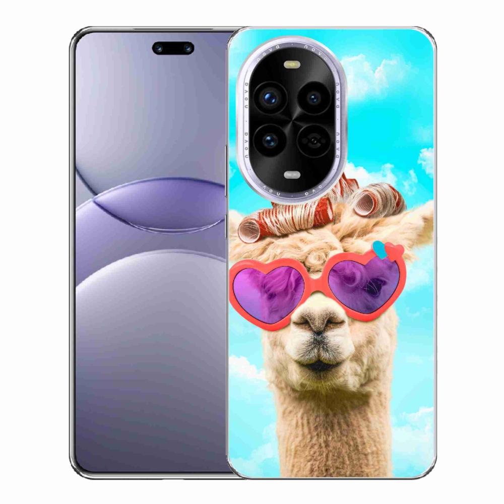 Gél borítás mmCase a Huawei Nova 13 Pro 5G számára - szemüveges láma