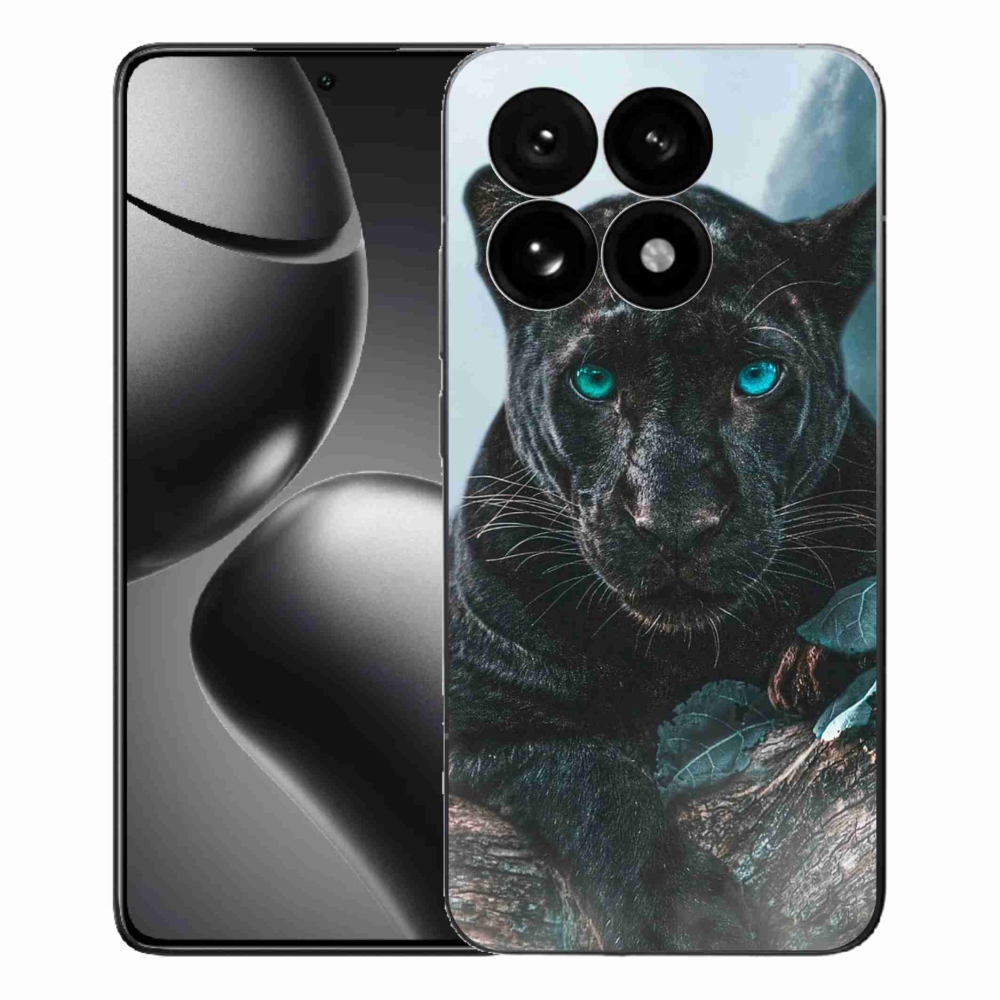 Gél borítás mmCase a Xiaomi 15T-hez - fekete párduc