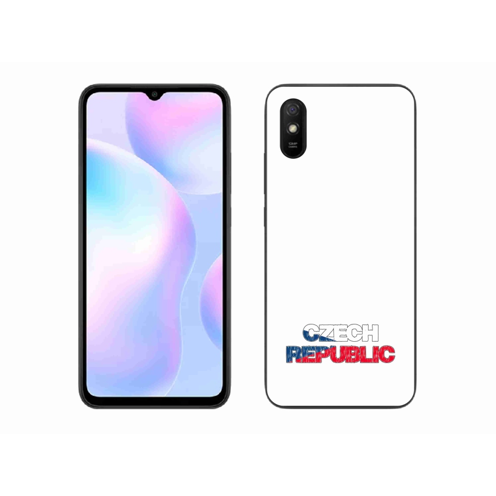 Gél borítás mmCase a Xiaomi Redmi 9AT - Csehország fehér háttérrel