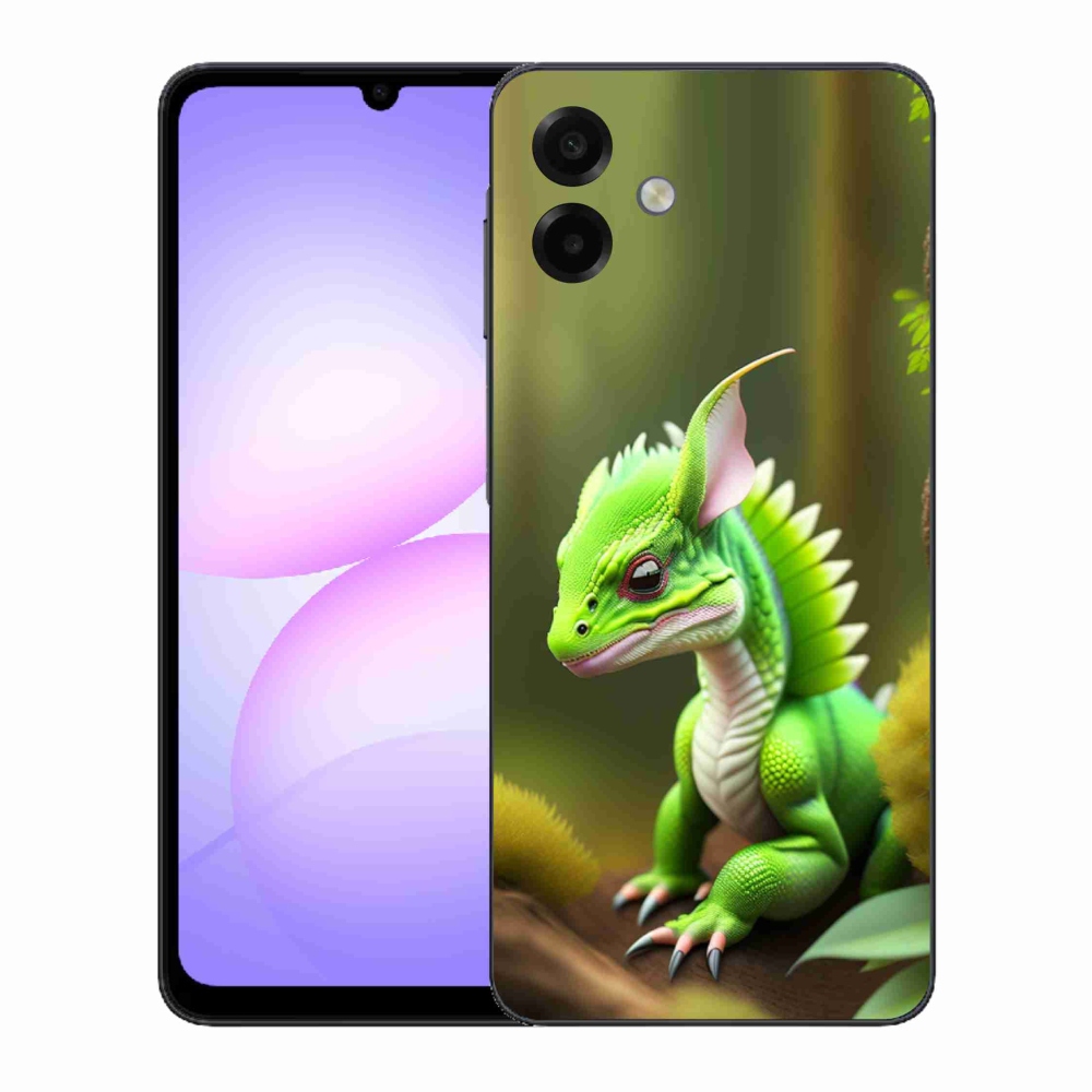 Zselés borítás mmCase Samsung Galaxy A07 4G - zöld sárkányhoz